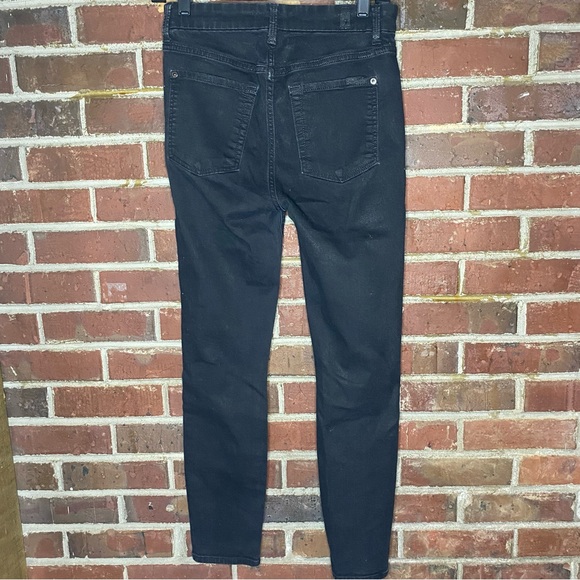 7 for all mankind B(air) sparkly coated black denim pants Size 27 - Picture 4 of 9
